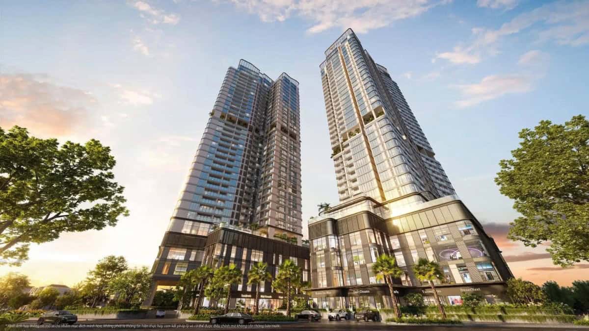 Kiến trúc hiện đại và hệ sinh thái xanh tại tòa tháp Vlasta Premier Phú Thuận.