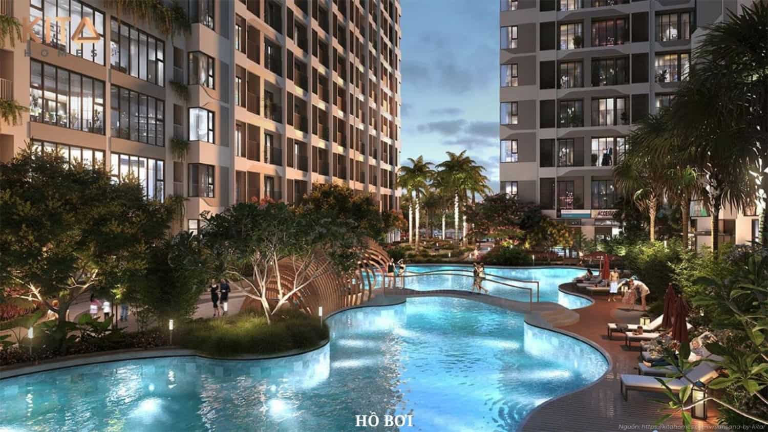Không gian hệ thống tiện ích nội khu cao cấp tại dự án