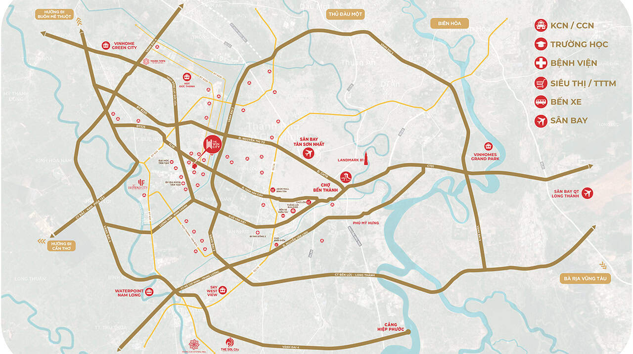 Bản đồ tổng quan vị trí dự án Vlasta Premier Quận 7