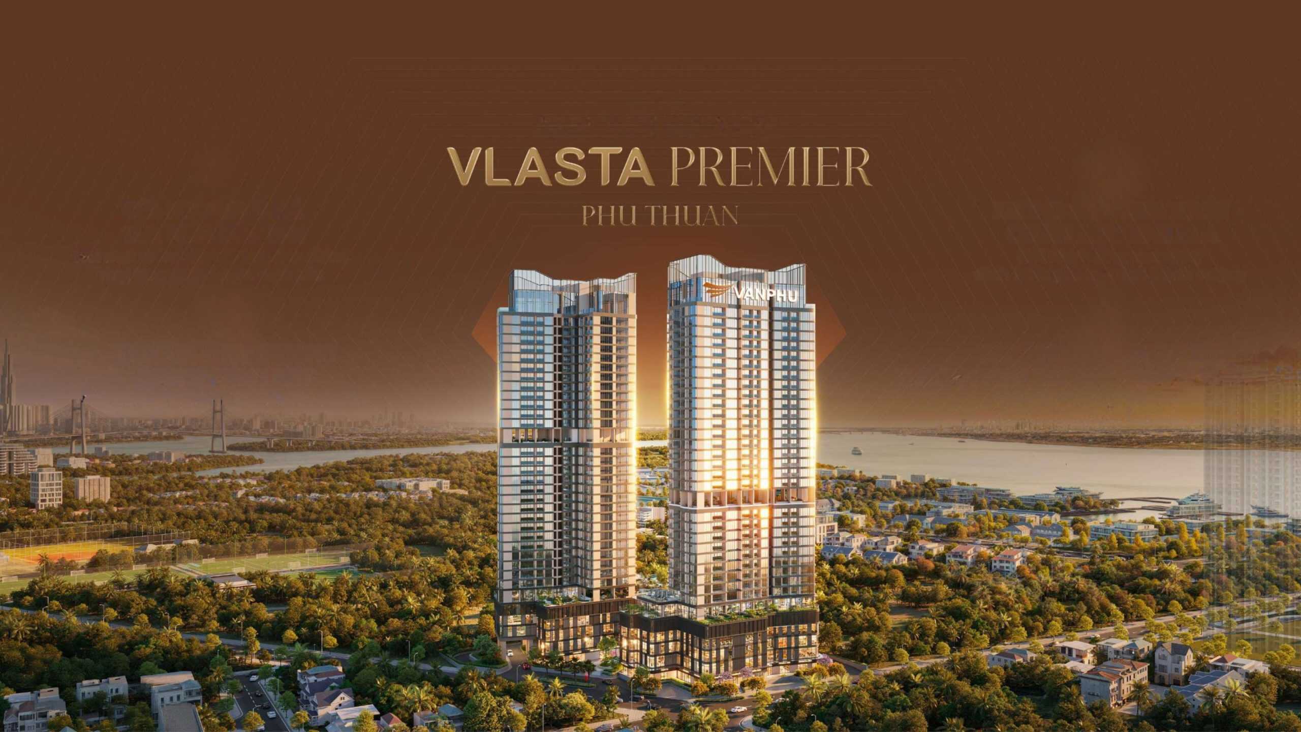 Phối cảnh tổng thể dự án Vlasta Premier mặt tiền đường Đào Trí Quận 7