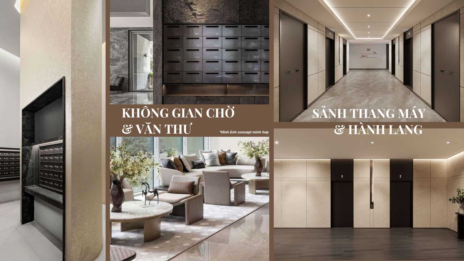 Khu vực sảnh chờ và thang máy sang trọng tại Vlasta Premier