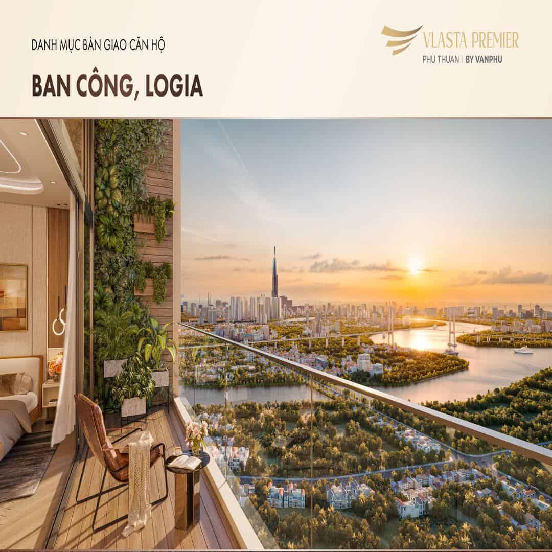 Thiết kế ban công kính cường lực panorama tại Vlasta Premier