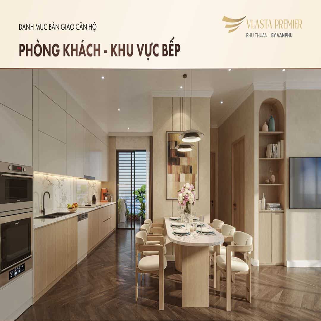 Danh mục bàn giao phòng khách và khu vực bếp tại Vlasta Premier