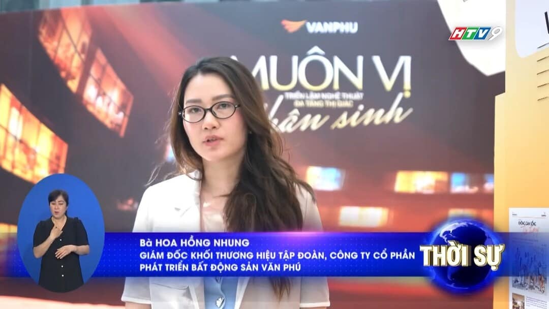 Đại diện Văn Phú chia sẻ về triết lý vị nhân sinh trên sóng HTV9