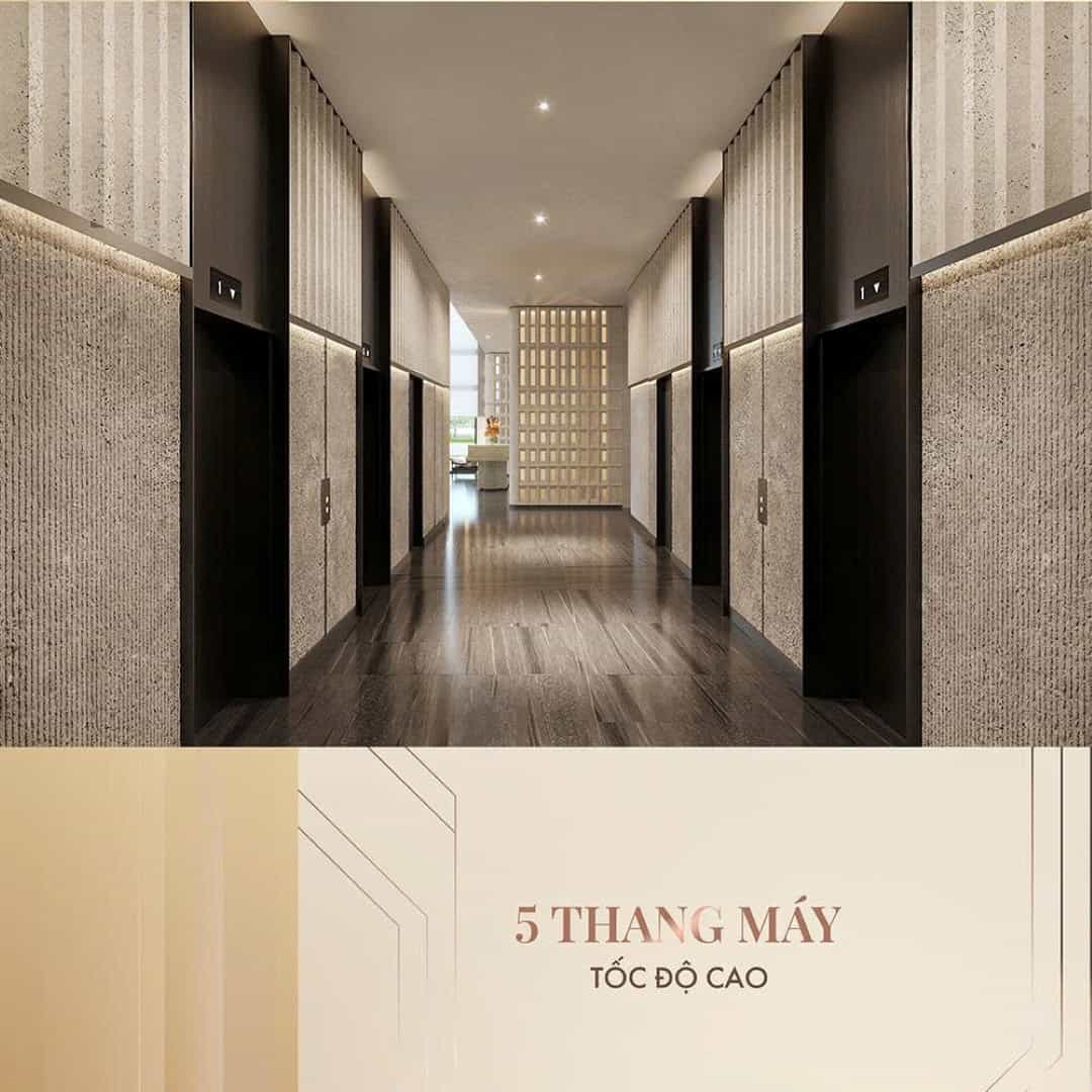 Hệ thống sảnh thang máy hiện đại tốc độ cao tại dự án Vlasta Premier Phú Thuận
