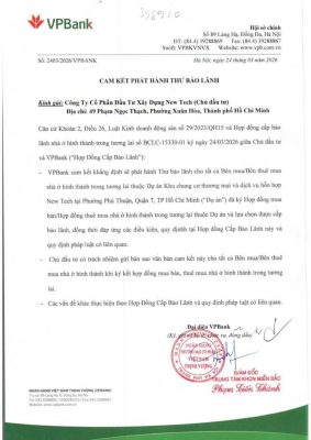 Bảo Lãnh Dự Án New Tech Quận 7