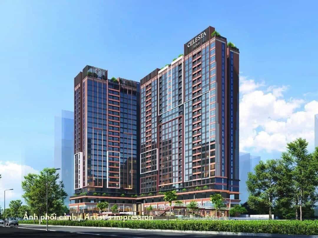 Phối cảnh dự án chung cư Celesta Gold với không gian xanh chuẩn Singapore tại Nam Sài Gòn