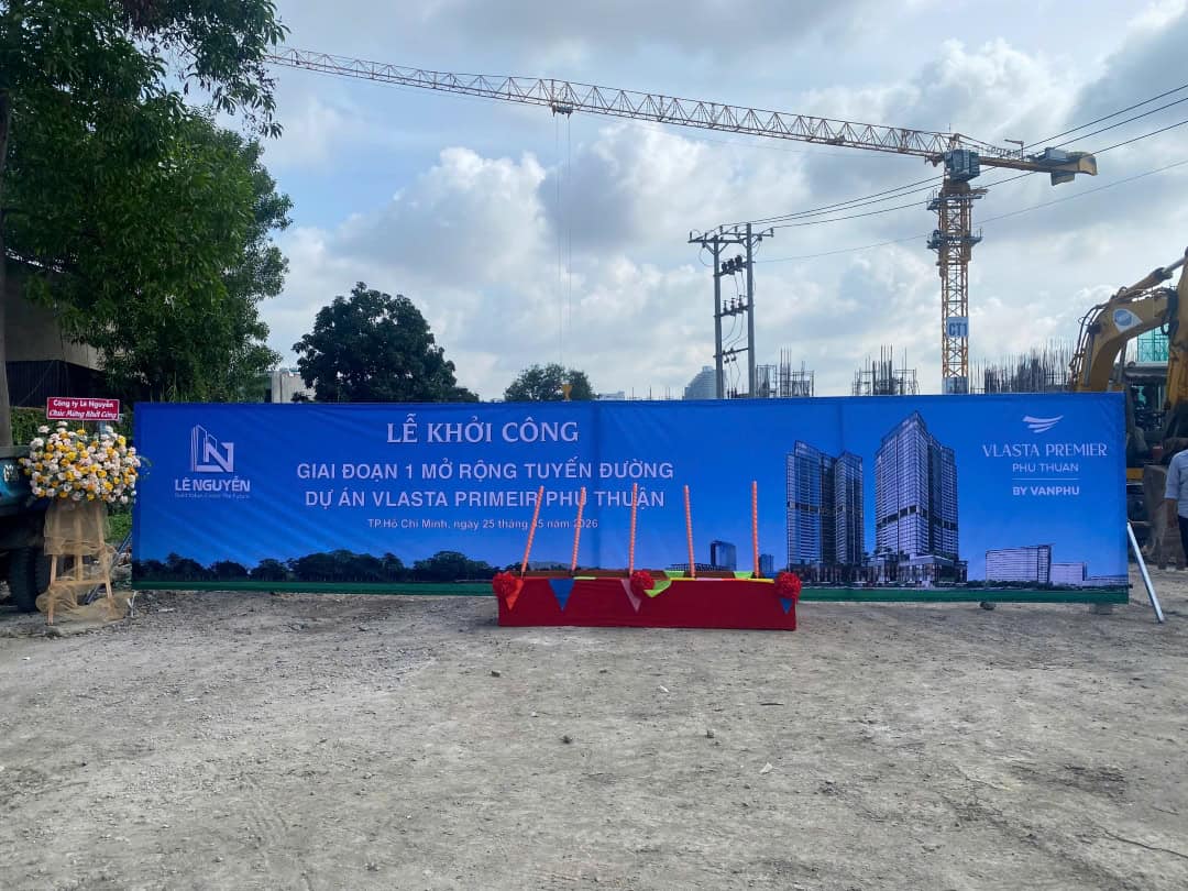 Lễ dâng hương động thổ tuyến đường D2 Vlasta Premier Phú Thuận
