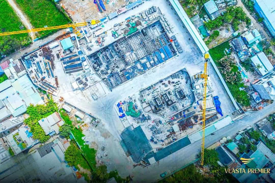 Lễ hoàn thành phần hầm dự án Vlasta Premier Phú Thuận với sự tham gia của các đơn vị thi công