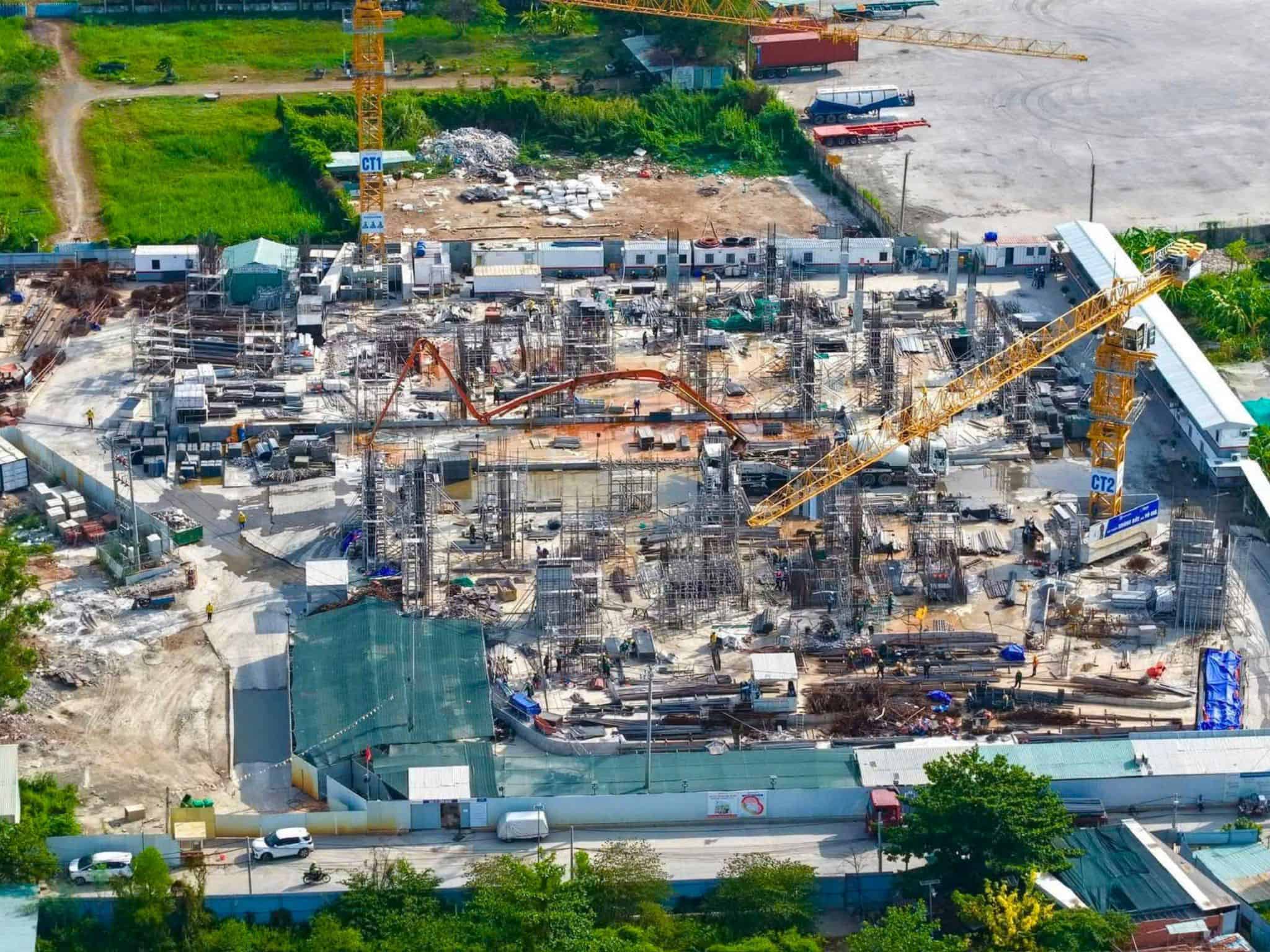 Thực tế thi công cấu trúc phần thân dự án Vlasta Premier Phú Thuận tháng 05 năm 2026