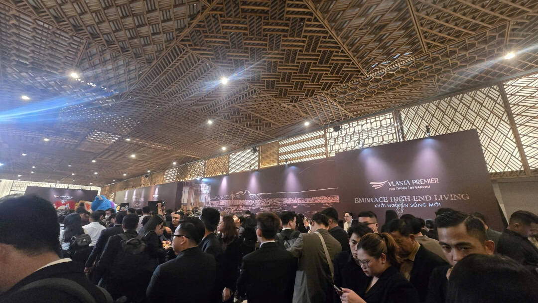 Toàn cảnh không gian chuẩn bị hoành tráng tại lễ ra quân dự án Vlasta Premier Phú Thuận