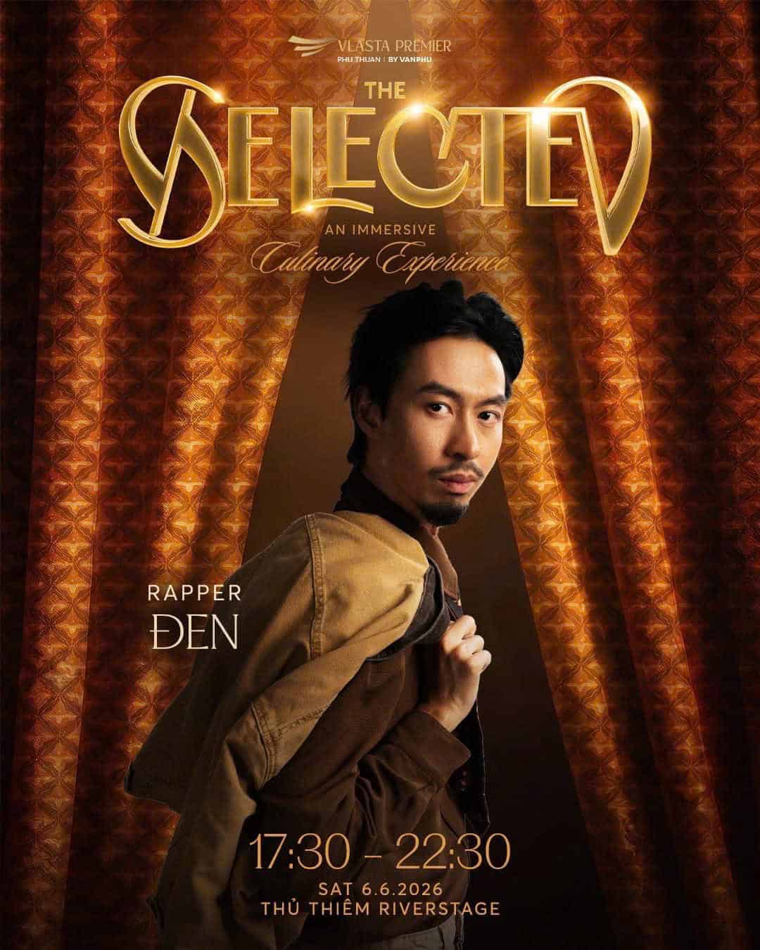Rapper Đen Vâu xuất hiện đầy ấn tượng tại sự kiện Đen Vâu & The Selected