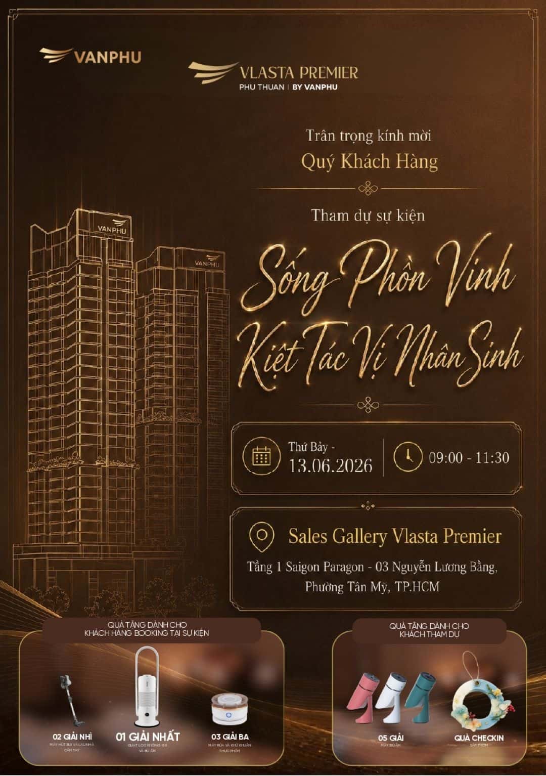 Thư Mời Sự Kiện Bán Hàng Vlasta Premier