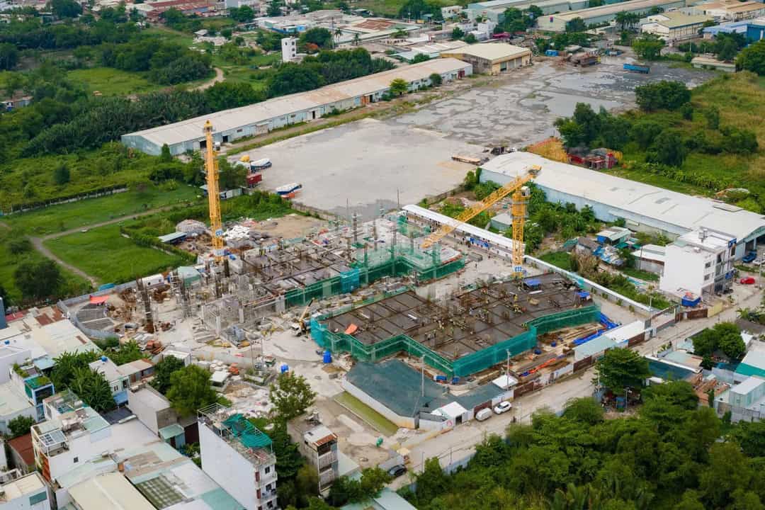 Toàn cảnh tiến độ xây dựng dự án Vlasta Premier nhìn từ trên cao