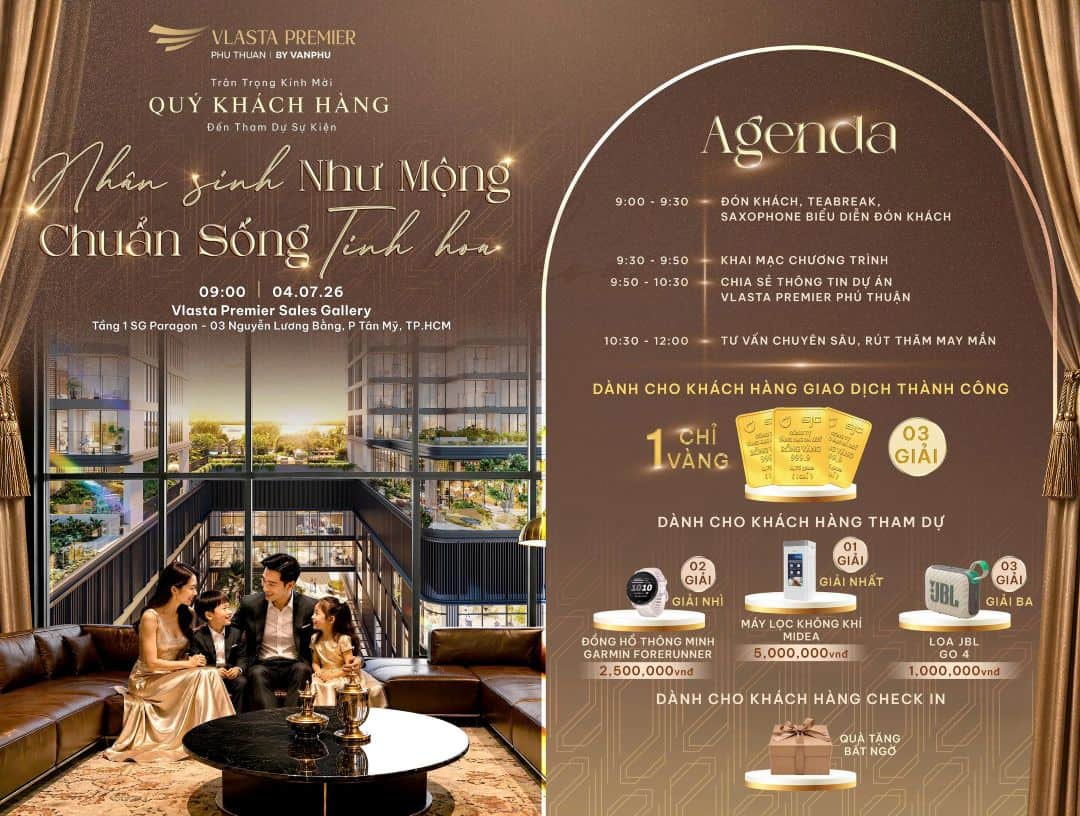 Sự kiện giới thiệu dự án Vlasta Premier - Nhân Sinh Như Mộng Chuẩn Sống Tinh Hoa