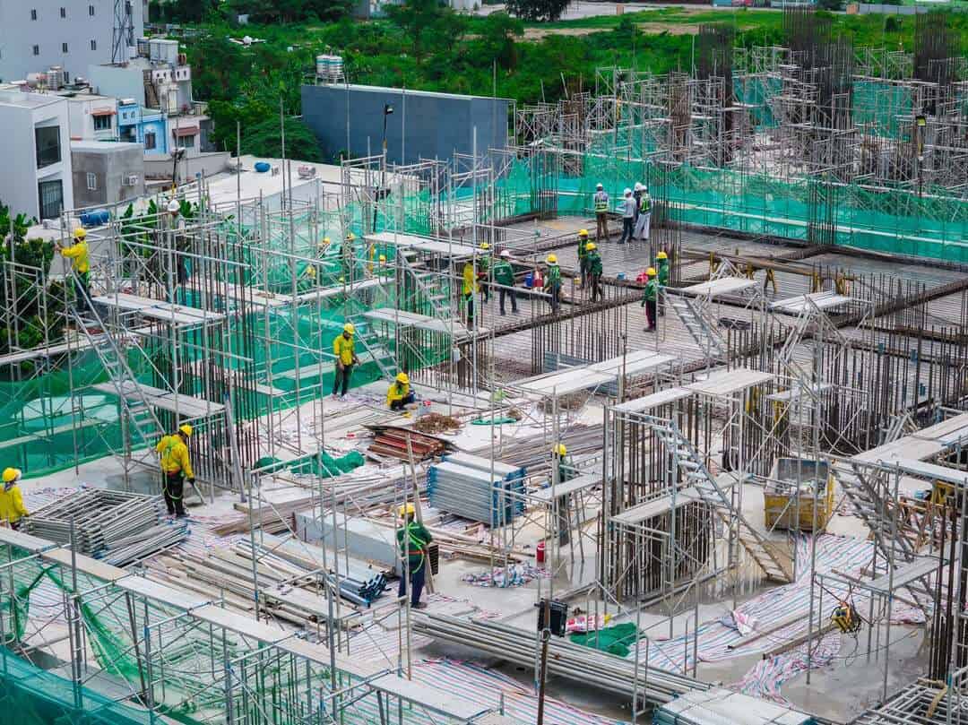 Hình ảnh thi công dầm sàn khối đế tầng 1, 2, 3 tại dự án Vlasta Premier