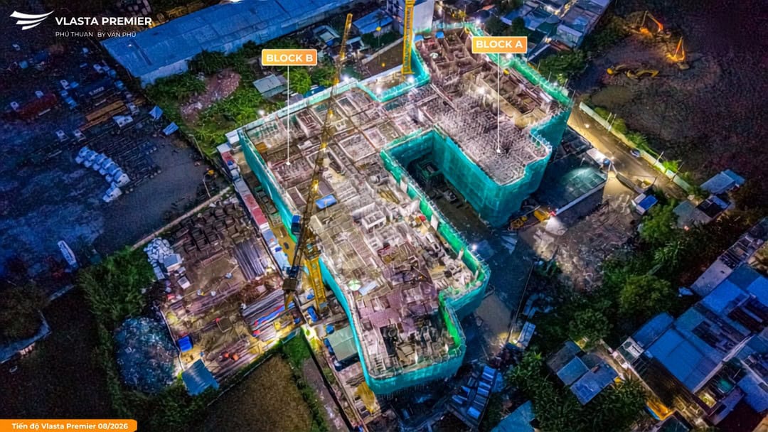 Chi tiết kết cấu sàn và thân công trình Vlasta Premier