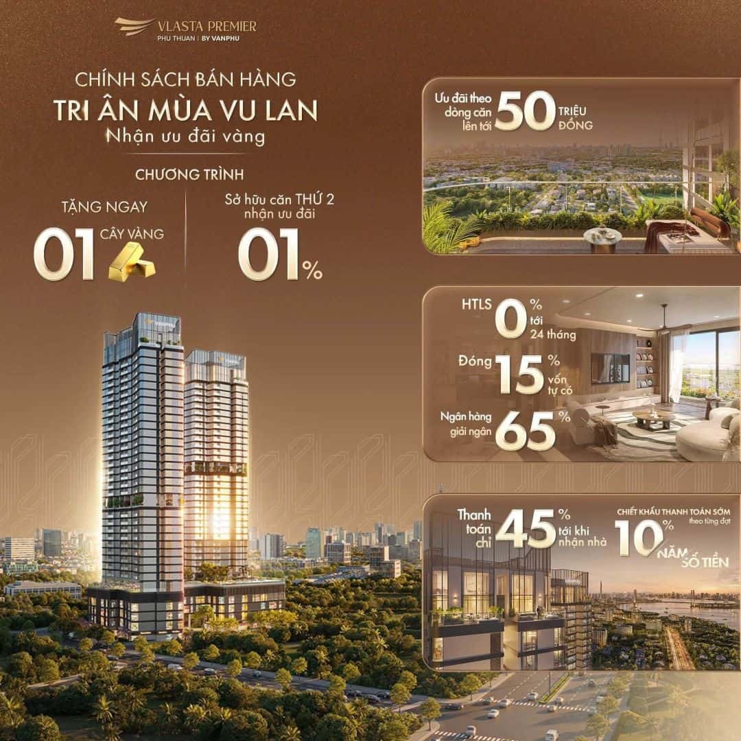 Chương trình ưu đãi Vlasta Premier nhận quà tặng lên đến 140 triệu đồng