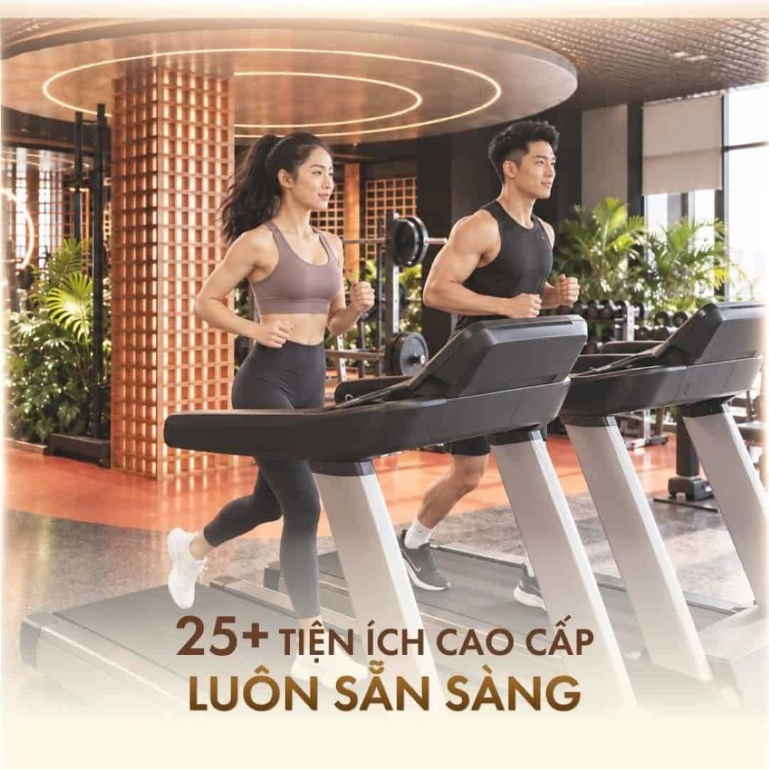 Hơn 25 tiện ích cao cấp phục vụ rèn luyện thể chất và tái tạo năng lượng